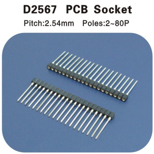  PCB Socket 2.54圓孔排（pái）母 D2567